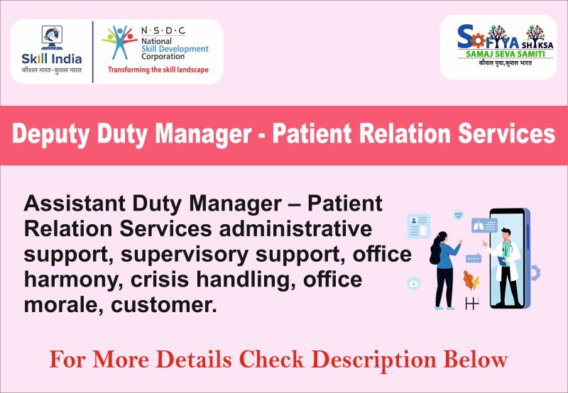 Deputy Duty Manager - Patient Relation Services